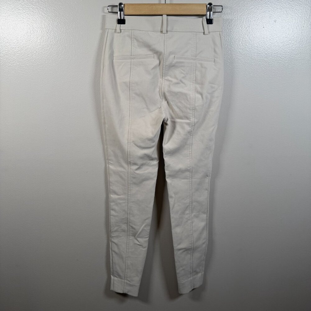 MM Lafleur Curie Pants Size 0P Beige Bone Power Stretch Work Office Career - Picture 2 of 10